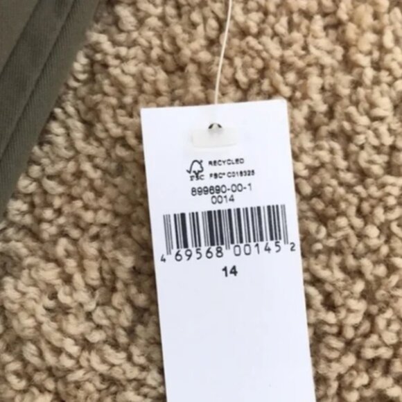 NWT! Gap Size 14 Olive Cotton shorts - Picture 7 of 8